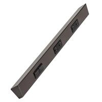 Task Lighting 24" 20 amp 120 volt Bronze 2 Single Pole Switch/Receptacle Combination Power Strip